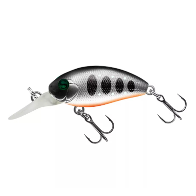 Воблер "Sprut" Rini Crank D 32F (Floating/32mm/3g/0,9-1,4m/SBKTR) + Два Одинарных Крючка (S-75M #6)