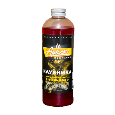 Арома комплекс Ultrabaits (КЛУБНИКА-СЛИВКИ) 500мл