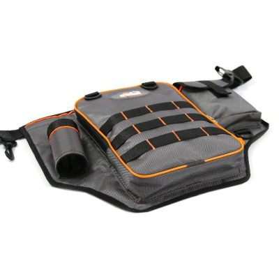Сумка рыболовная поясная "Следопыт" Fishing Belt Bag Light, 44х35х6 см, цв. серый + 1 коробка LUNO 2