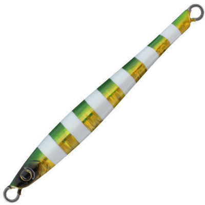 Блесна для джиггинга Tailwalk Yummy Jig TG Slender 80g цвет #27 GREEN GOLD ZEBRA
