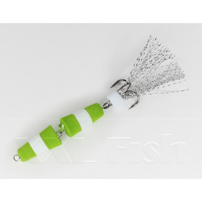 Приманка Мандула "Флажок" XXL Fish Модель 2 цв. ЗеленоБелоЗеленый