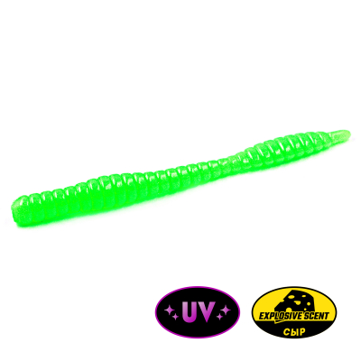Силиконовая приманка Rampage Trout Hunting Dying Worm 3.1" - 80мм цв. #61 - запах Сыр (уп.7шт)