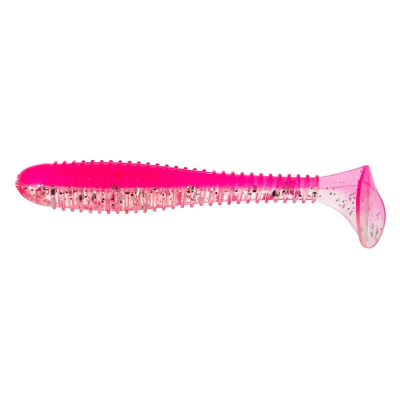 Силиконовая приманка Helios Catcher 2,75"/7 см Silver Sparkles & Pink 7шт. (HS-1-035)