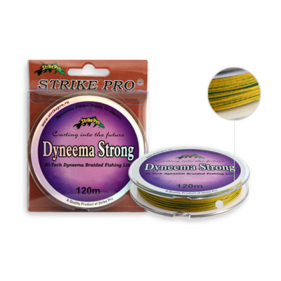 Шнур Strike Pro Dyneema Strong цветной 0.30mm 18,50 kg 120m цветной