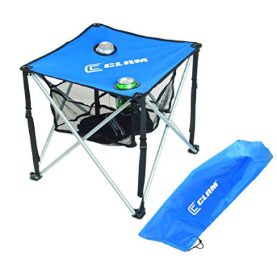 Стол быстросборный квадратный Clam Quick - Pack Table - Square w/ carry case, цвет Blue