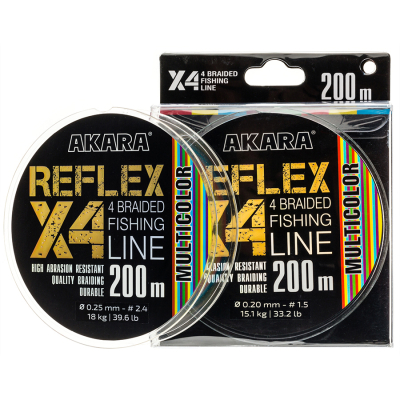 Шнур Akara Reflex Multicolor 200 м 0,16