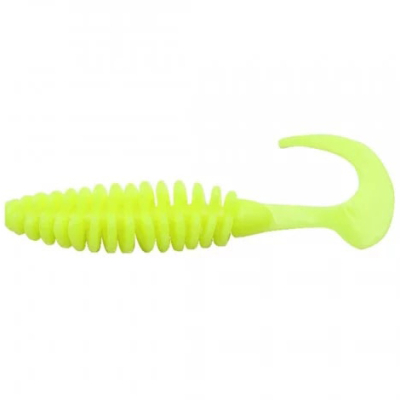 Силиконовая приманка Yaman Pro Battery Tail 5" цвет #02 - Chartreuse (уп. 3 шт.)