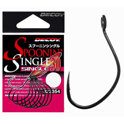 Крючок одинарный Decoy Single 30 #8 (12 шт.)
