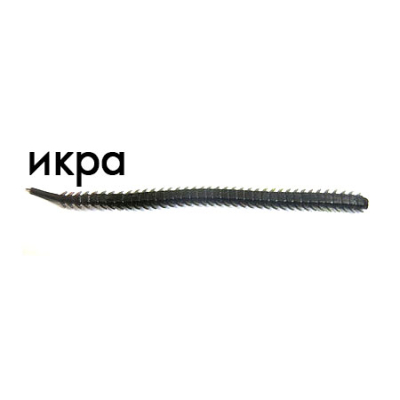 Мягкая приманка Trout Zone Tapeworm 3,3" черный икра
