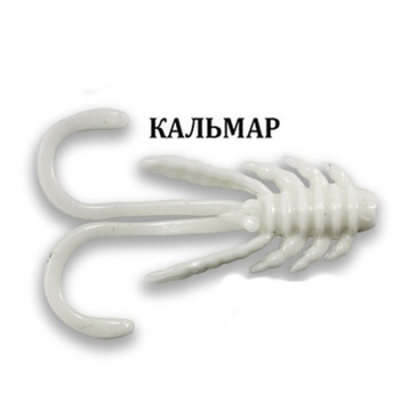 Силиконовая приманка Crazy Fish Allure 2" 47-52-59-6 кальмар цв. white (белый)