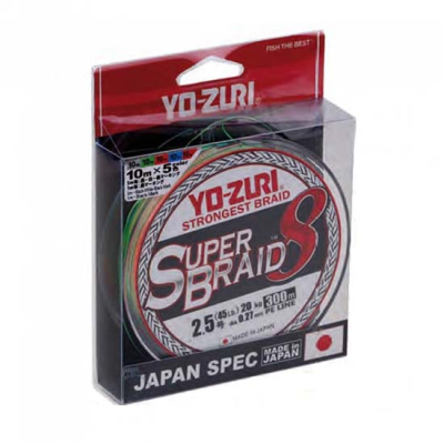Шнур PE Yo-Zuri Super BR8 5C 300m R1284  0,8