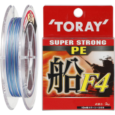 Шнур PE Toray Super Strong F4 [10m x 5color] 200m 2#11.0 кг.