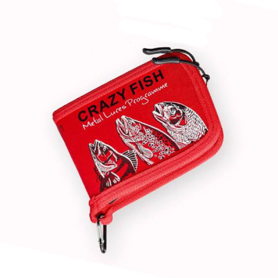 Кошелек для блесен 13х10х3 Crazy Fish Spoon Case (Red)