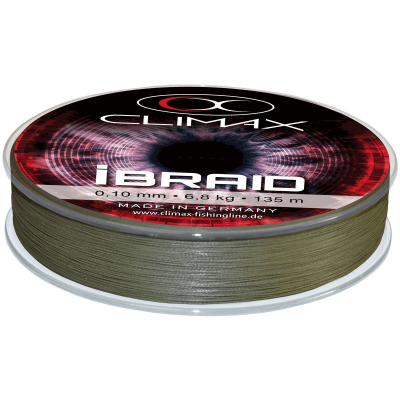 Плетёный шнур Climax iBraid 8 Olive 135m 0,10mm 6,8kg