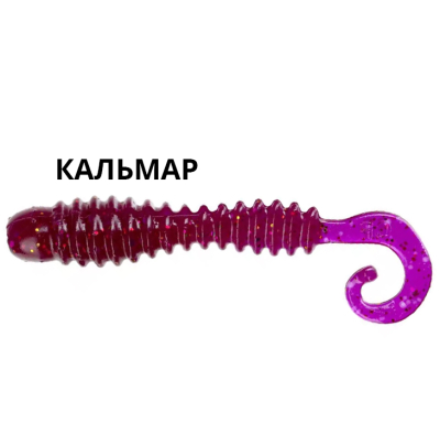 Силиконовая приманка Crazy Fish Active Slug 2" 29-50-2-6 кальмар цв. lilac (сирень)