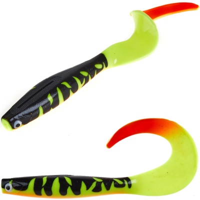 Силиконовая приманка Lucky John 3D BBS Series Kubira Fire Tail 9,0" (22,86)/PG37 1шт.