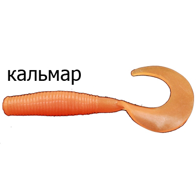 Твистер Merega Spinny Tail 25мм 0.2гр. цвет Z069, кальмар (уп.10 шт)