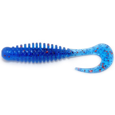 Силиконовая приманка Boroda Baits Phantom 85 mm СИНИЙ (красные блестки) (Blue Red Flakes)