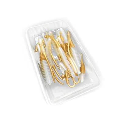 Силиконовые приманки Chuper Trout Mix 2.0 Бабл Crystal perl+Gold
