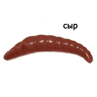 Силиконовая приманка Trout Zone Paddle 1.3" цв. Сыр красно-коричневый