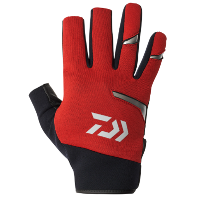 Перчатки Daiwa DG-8424W Cold Protection Light Grip Gloves 3 Long Cut (Red) M