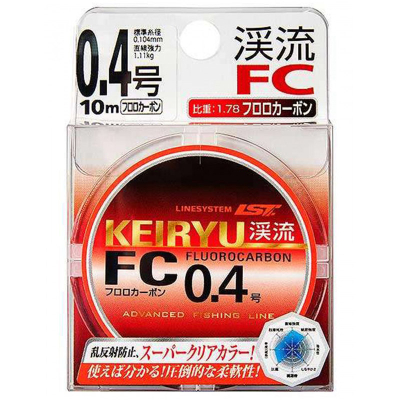 Леска флюорокарбон Linesystem Keiryu FC 10m #0,4 (0,104mm)