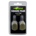 Грузило Korda Square Pear Inline Blister Gravel 3,5oz 98гр