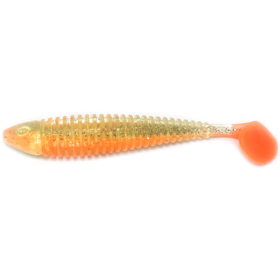 Силиконовая приманка Boroda Baits Shemaya 160 mm цв. НЕОН Лимонный/Ярко-оранжевый (NEON Lemon/Fire Orange)-261