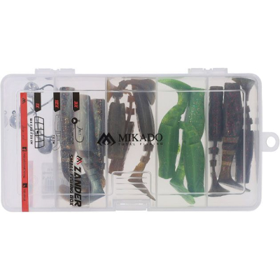 Набор силиконовых приманок Mikado Zander Soft Lure Kit на судака в коробке мал. (CS-BOX-02)