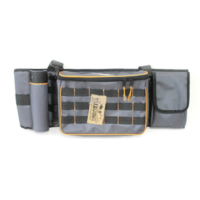 Сумка рыболовная поясная "Следопыт" Fishing Belt Bag, 74х22х10 см, цв. серый, без коробок