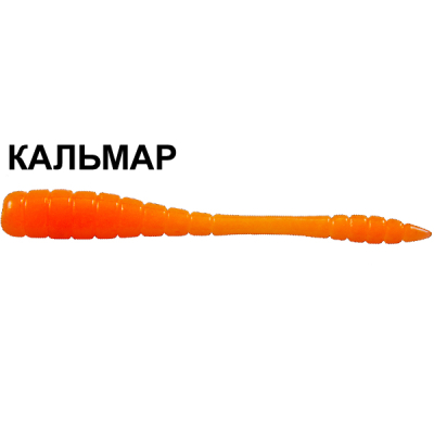 Силиконовая приманка Crazy Fish Tipsy 9-5-64-6 кальмар цв. fluo orange (флуоресцентно-оранжевый)