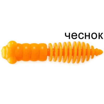 Силиконовая приманка Ojas Happy P-43: Orange (fluo), Чеснок, 10шт/банка