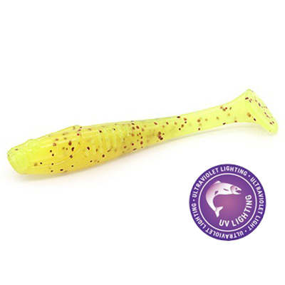 Силиконовая приманка Rampage Nightmare 2" цв. #034 - Chartreuse Red Flake UV*