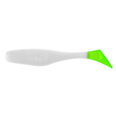 Силиконовая приманка Helios Vigor 3,75"/9.5 см White & Green 7шт. (HS-6-016)