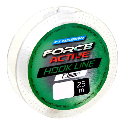 Леска Flagman Force Active Hook Lenght 25м 0,18мм