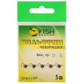 Чебурашка вольфрам Fish Season, вес 1.5 гр, цвет Вольфрам (уп. 4 шт.)