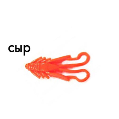 Мягкая приманка Trout Zone Nymph 1,6" оранжевый сыр