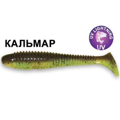Силиконовая приманка Crazy Fish Vibro Fat 4.7" 39-120-4d-6 кальмар цв. chart swamp (шартрес болото)