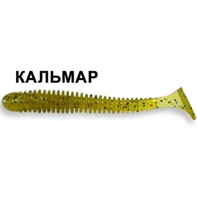 Силиконовая приманка Crazy Fish Vibro Worm 2" 3-50-1-6 кальмар цв. olive (оливка)