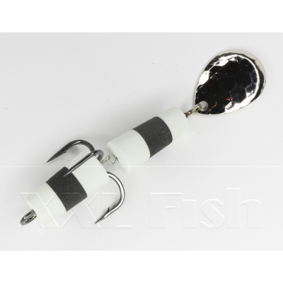 Приманка Мандула "Флажок" XXL Fish Модель 30 цв. БелоЧерноБелый