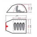 Палатка Nova Tour "Терра 4 V2" без юбки 96027-306-00
