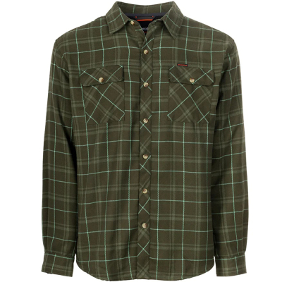 Рубашка Grundens Kodiak Insulated Flannel Shirt, Deep Depth Plaid, XL