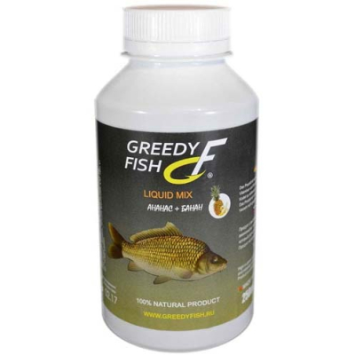 Ликвид микс GreedyFish Liquid Mix (вкус ананас-банан) 0,25л.