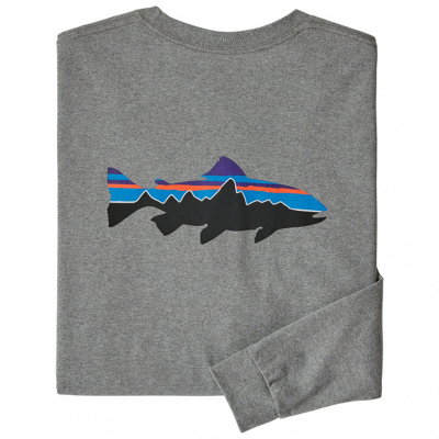 Футболка Patagonia M's L/S Fitz Roy Trout Responsibili-Tee GLH, XS