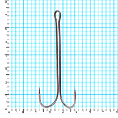 Крючок двойной Kaida Double Hook Long 5/0 4шт