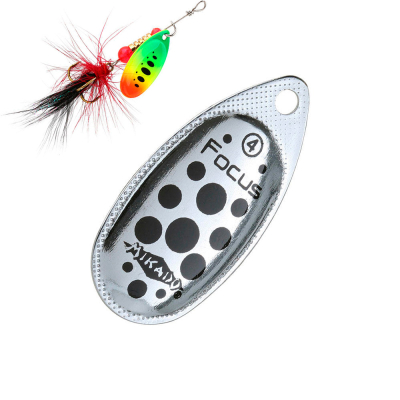 Блесна вращающаяся Mikado Focus №5 - серебро/11