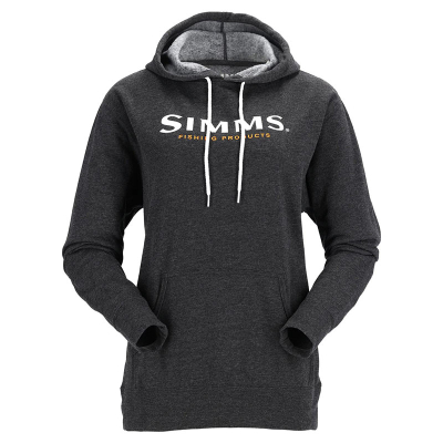 Толстовка Simms Women's Logo Hoody, Charcoal Heather, M
