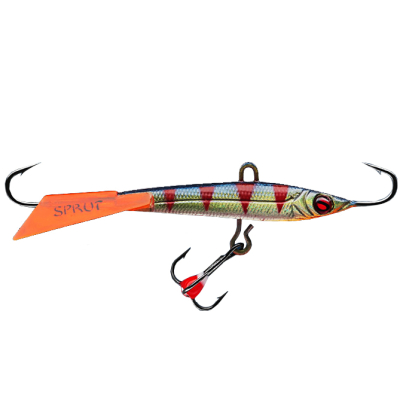 Балансир "Sprut" Hiko #7 (18g/70mm/RP-UV-3D + дополнительный тройник с фосфорной каплей)