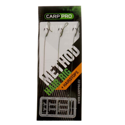 Готовые поводки Carp Pro Method Hair Rig Hooklink 10LB, крючок SIZE #12