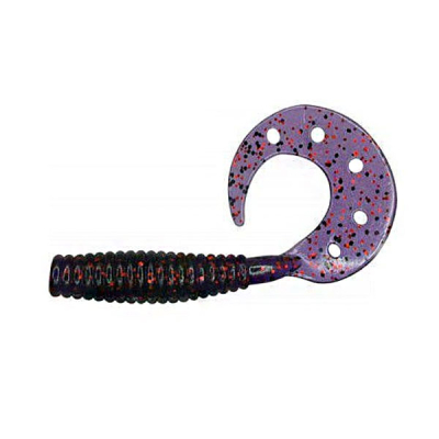 Твистер Dragon Diver 2"/5cm 20 шт. VIOLET black/red glitter
